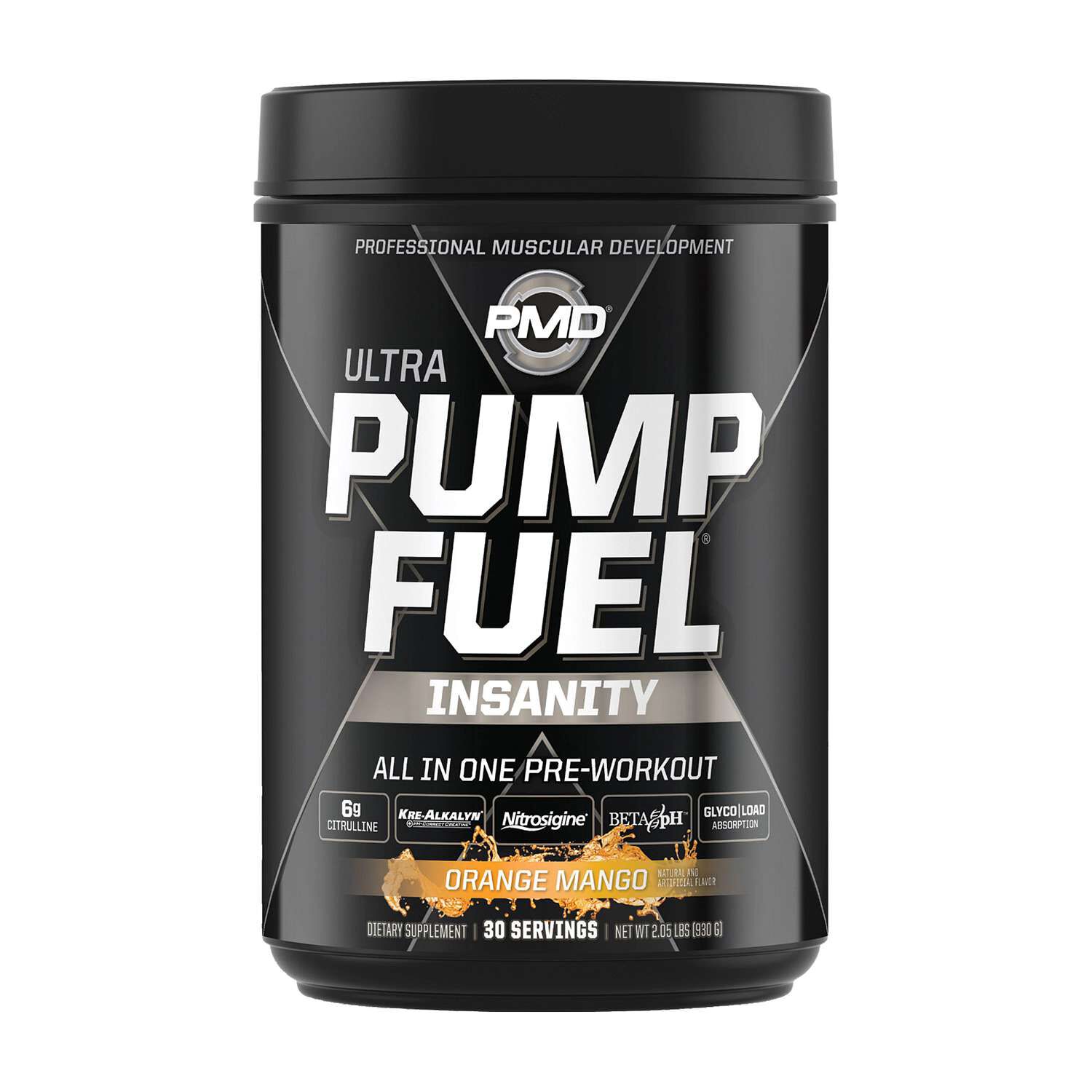 Ultra Pump Fuel&reg; Insanity - Tropical Orange Mango&nbsp;(30 Servings)